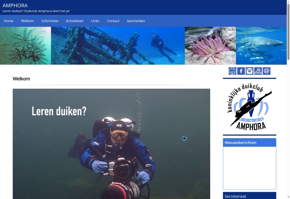 Screenshot van Duikclub Amphora