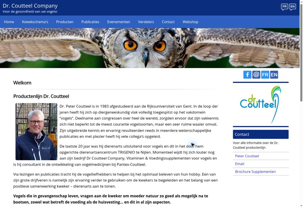 Screenshot van Dr. Coutteel Company